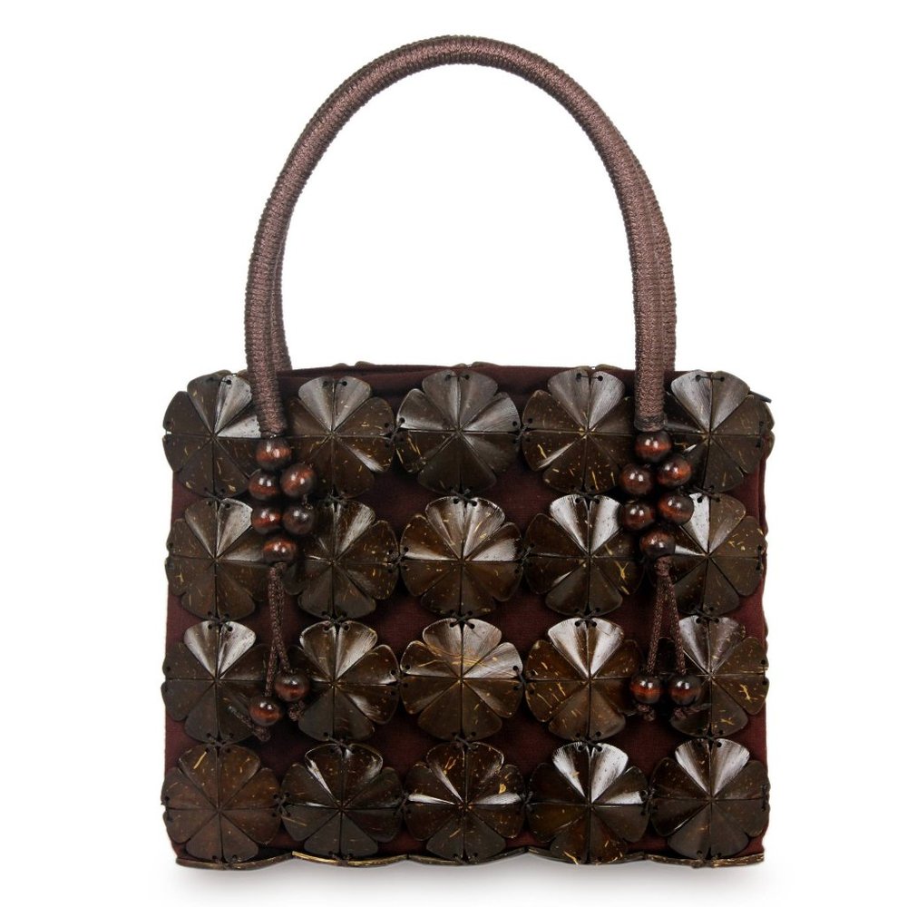 "Blooming Coconut"  Handbag Handcrafted from Coconut Shells
